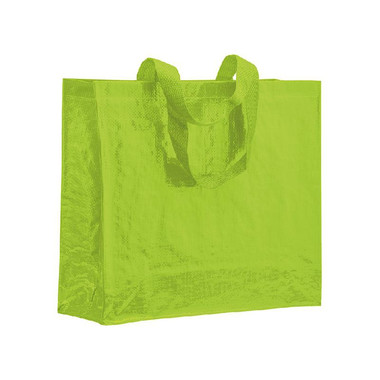 Shopper in polipropilene laminato colore verde mela