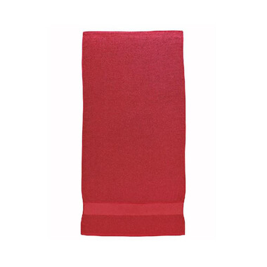 Asciugamano in spugna di cotone  colore rosso