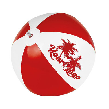 Pallone gonfiabile da spiaggia bicolore colore rosso