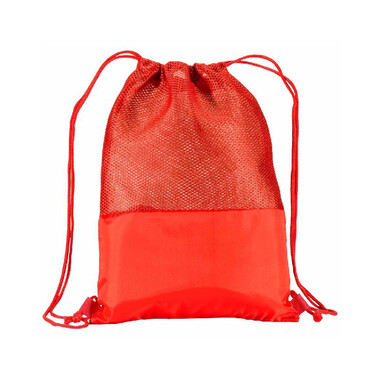 Sacca con retina mesh colore arancione