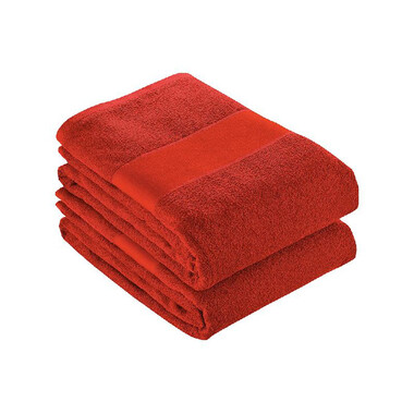 Telo in spugna di cotone 70x140 cm colore rosso