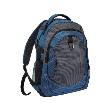 Zaino 4 tasche con moschettone colore blu