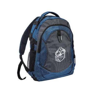 Zaino 4 tasche con moschettone colore blu