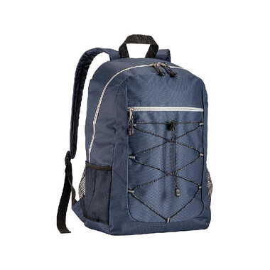 Zaino Campus con tasche retinate colore blu grigio