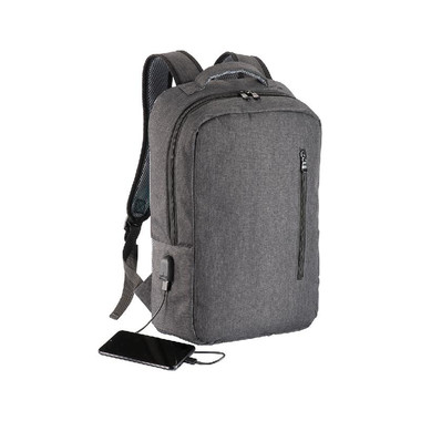 Zaino porta pc con porta USB esterna colore grigio
