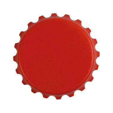 Apribottiglie e svita-tappo con magneti colore rosso
