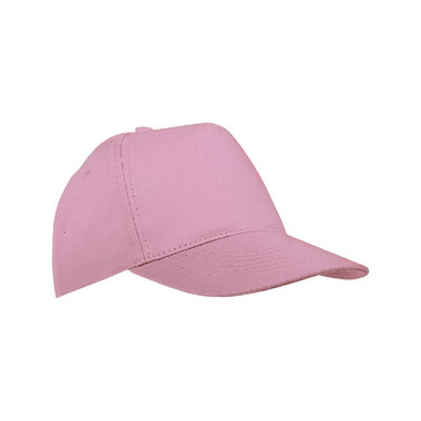 Cappellino bimbo 5 pannelli colore rosa