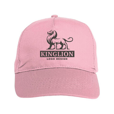 Cappellino bimbo 5 pannelli colore rosa