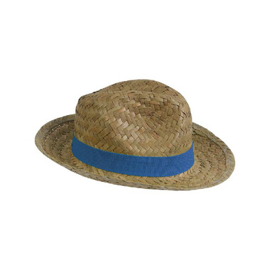 Cappello in paglia colore royal