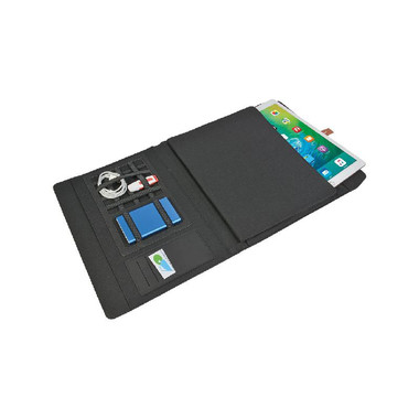 Cartella congresso e tech organizer melange colore grigio