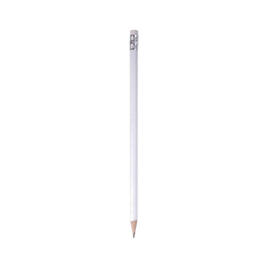 Matita in legno temperata colore bianco