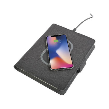 Organizer con wireless e quaderno A5 colore nero