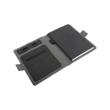 Organizer con wireless e quaderno A5 colore nero