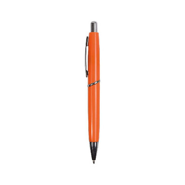 Penna a scatto in plastica ABS colore arancione