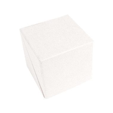 Porta post-it e portapenne a forma di cubo colore bianco