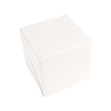 Porta post-it e portapenne a forma di cubo colore bianco