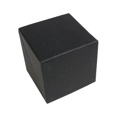Porta post-it e portapenne a forma di cubo colore nero