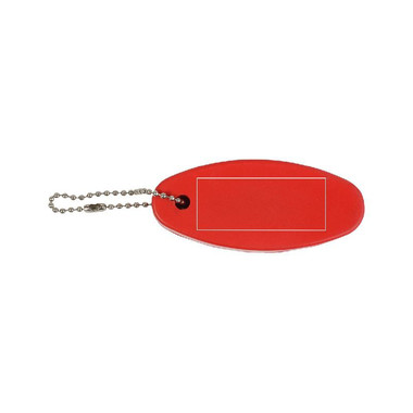 Portachiavi galleggiante ovale colore rosso