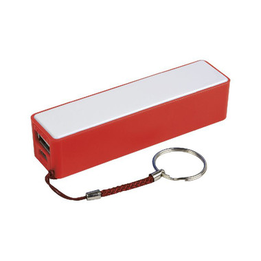 Power bank  con tripla protezione da corto circuito colore rosso