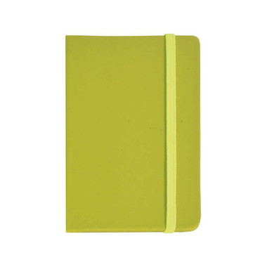 Quaderno in PVC con elastico colorato colore verde mela