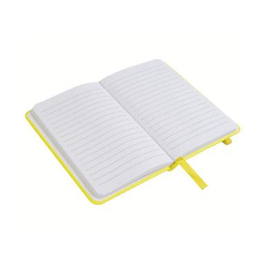 Quaderno in poliuretano in colore fluo colore giallo
