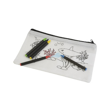 Set pastelli a cera in astucci colorabile colore bianco