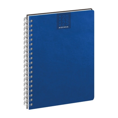 Agenda 2025 settimanale con spirale 17X24 blu