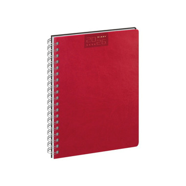 Agenda 2026 settimanale con spirale 17X24 rosso