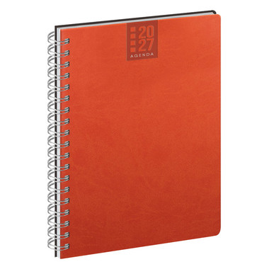Agenda 2027 settimanale con spirale 17X24 arancio