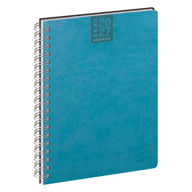 Agenda 2027 settimanale con spirale 17X24 azzurro