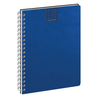 Agenda 2027 settimanale con spirale 17X24 blu
