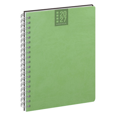 Agenda 2027 settimanale con spirale 17X24 verde lime