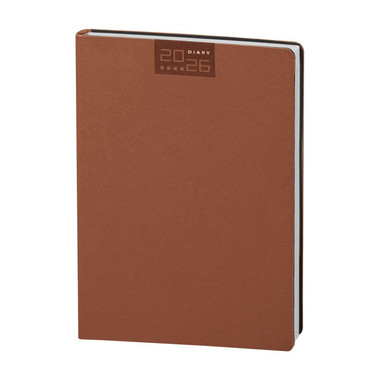 Maxi agenda settimanale 2026 cuoio