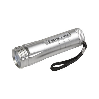 Torcia tascabile a LED colore argento