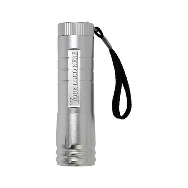 Torcia tascabile a LED colore argento