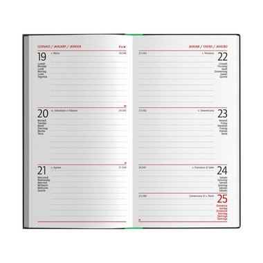 Agenda 2026 settimanale tascabile interno