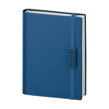 Agenda giornaliera 15x21 termovirante con elastico blu