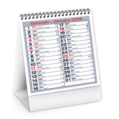 Calendario da tavolo tall table 2026
