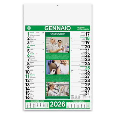 Calendario farmacia 2026