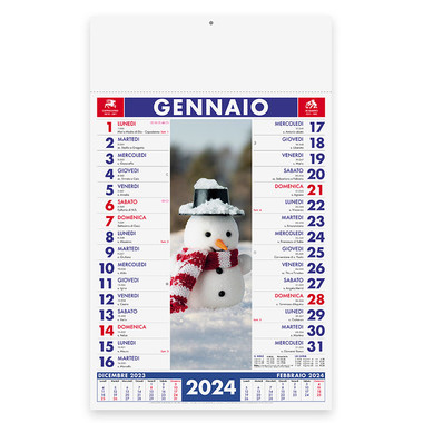 Calendario illustrato 4 stagioni 2024