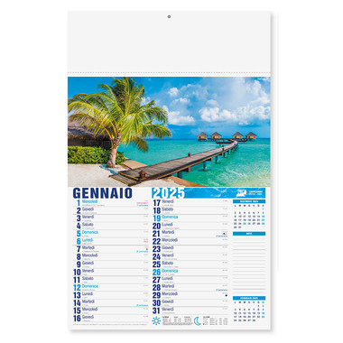 Calendario illustrato Paesaggi 2025