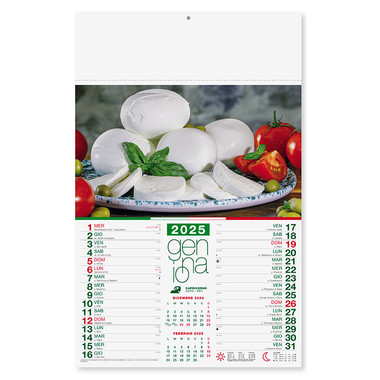 Calendario illustrato Prodotti tipici 2025