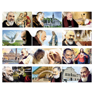 Calendario illustrato San Pio 2026 mensiletti
