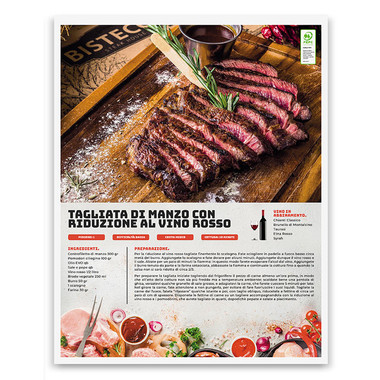 Calendario illustrato carni e macelleria 2025 retro