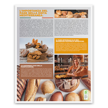 Calendario illustrato pane e pasta 2025