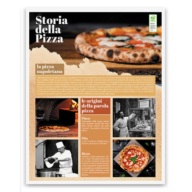 Calendario illustrato pizza 2025 retro