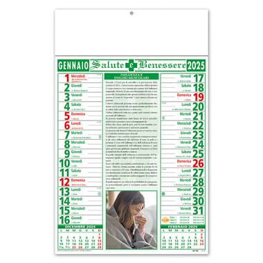 Calendario illustrato salute 2025