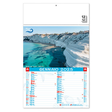 Calendario illustrato tropici d'Italia 2025