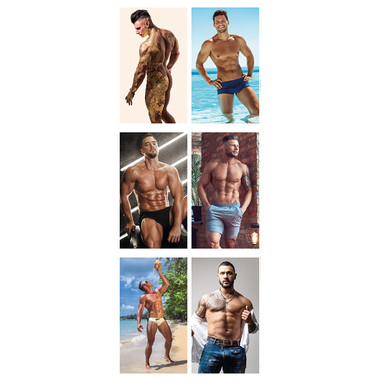 Calendario nudo uomo 2025