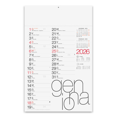 Calendario olandese moderno 2026